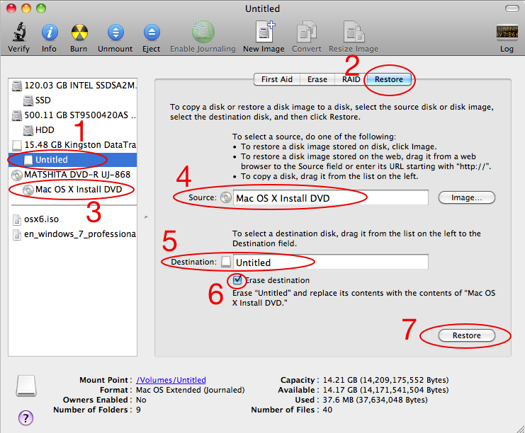 如何用 Disk Utility 将 OS X 的系统恢复/安装光盘做到 U 盘里? 如何用 Disk Utility 将 OS X 的系统恢复/安装光盘做到 U 盘里?