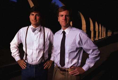 Steve Jobs and John Sculley Steve Jobs and John Sculley