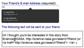 Google Contacts Autocomplete