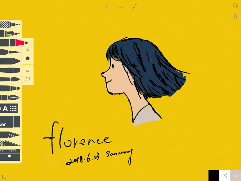 试画的拙作 Florence Image