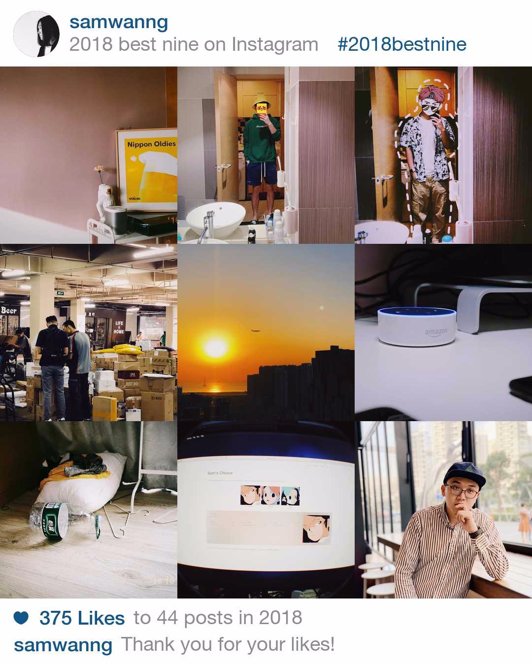 #2018bestnine on Instagram Image